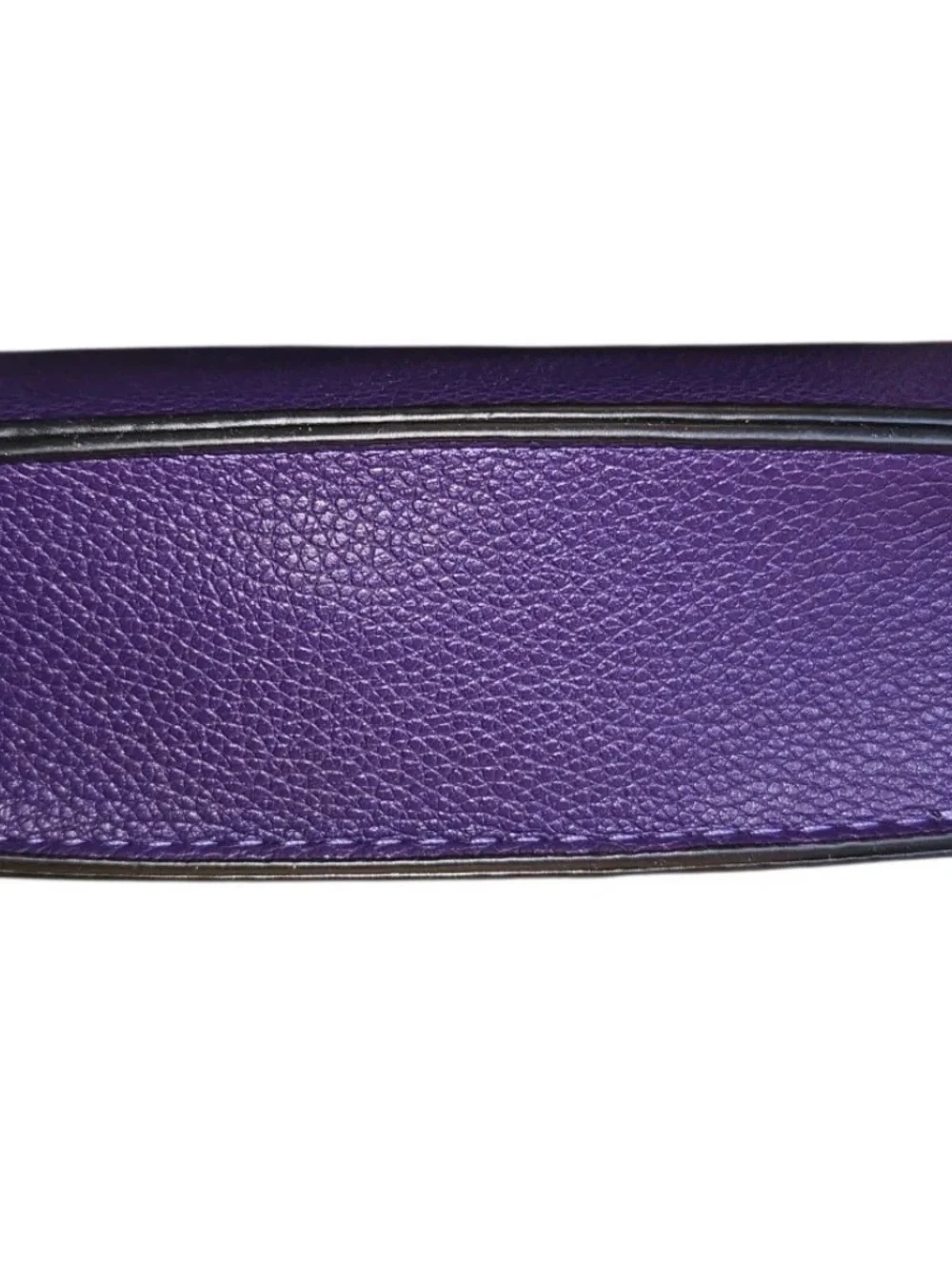 Luxury Purple Crossbody Wallet with Gold Chain